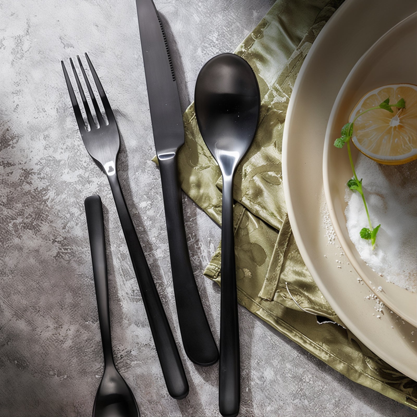 ONYX FLATWARE SET